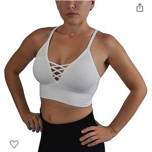 🦊 5/20 Knit Bralette Crop Top V - Neckline Spaghe